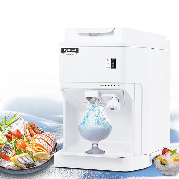 【貨物輸送無料】お役目用かき氷機 電動 製氷機 2.3L大静電容量 120KG/H製氷電気容量 氷のきめ細かさ自然調整能力のある