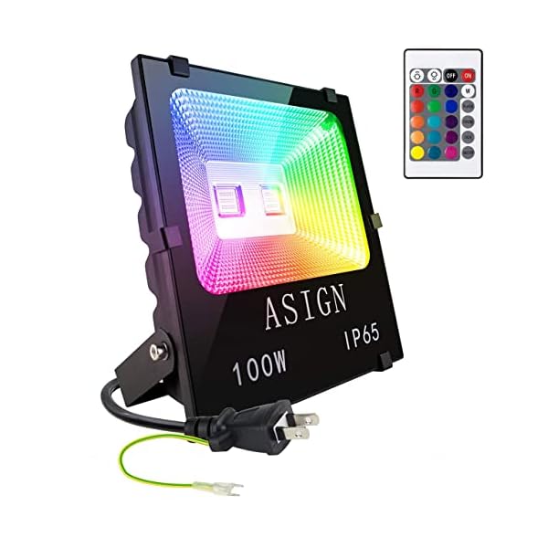 【送料無料】LED投光器 RGB フラッドライト 16色 4モード ガーデンライト リモコン付き 防水仕