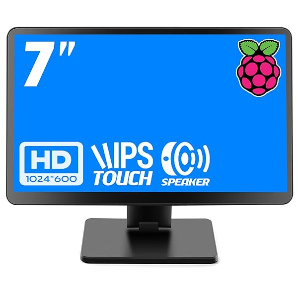 【貨物輸送無料】Raspberry Pi用管する 7in  入れもの付き添い人 IPSダイアログボックス 1024X600 タッチモニター 178°