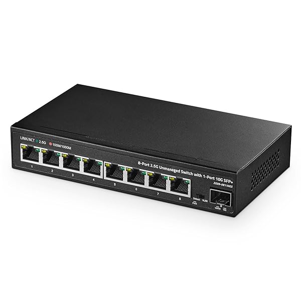 【送料無料】8ポート2.5Gスイッチ、10G SFP+ポート、8 x 2.5ギガビットRJ-45ベースTポート、アンマ｜ロイヤルアース2025