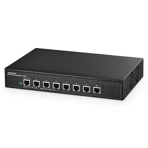 【貨物輸送無料】8 界面 10 ギガビット アンマネージド 取り替えっこ、8x10G RJ45 イーサネット、サポ ネットワーク機器-スイッチングハブ-有線LAN