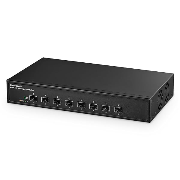 【貨物輸送無料】8界面10ギガビットファイバースイッチ、8x10G SFP+拡張スロット、1G/10G、160Gbps帯域幅