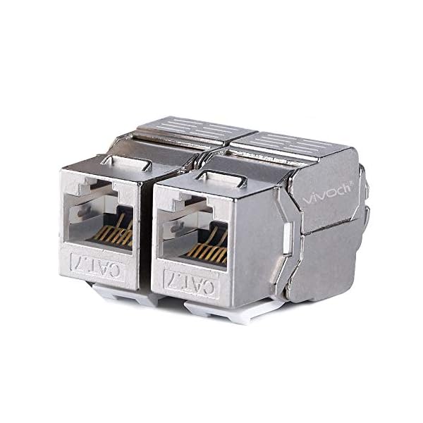 【貨物輸送無料】, Cat7 RJ45 ftp物の具不必要手合いジンクアロイモデュール遮蔽物付き添い人キーストーンジャ
