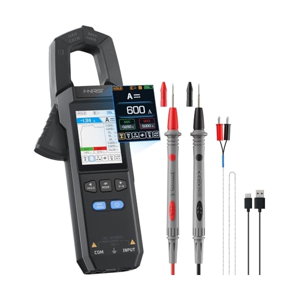 【貨物輸送無料】DMC-100 クランプメーター AC/DC電流 AC/DC起電力 10000かぞえ上げる T-RMS真の効き目値 NCV LIVE測