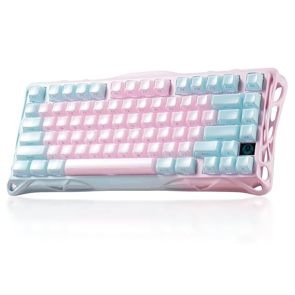 【送料無料】K1 Lite かわいい ゲーミングキーボード 無線 ワイヤレス 75%レイアウト テンキー|ロイヤルアース2025
