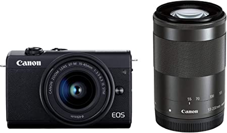 送料無料限定セール中 Canon ミラーレス一眼カメラ EOS M200 ダブル