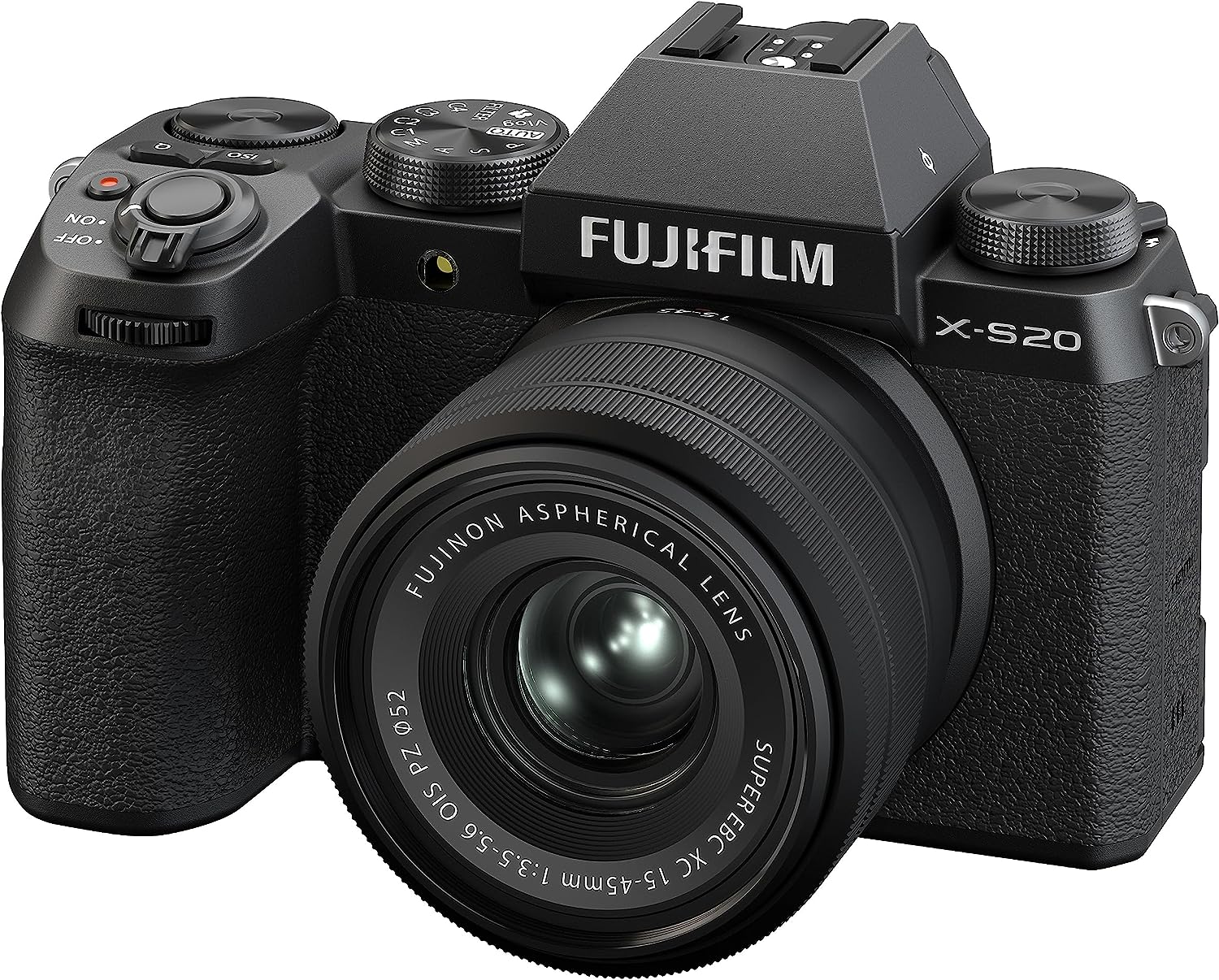 【新品・週末祝も当日送りとどける】FUJIFILM 銀鏡レスデジタルカメラ X-S20 水晶体一揃いの道具(XC15-45) 上半身内手ブレ手を加える Vlog 流行り物積み上げる 過ぎ来し方機の2倍以上の映画化能力のある枚数(800枚) AUTO被写体さがし当てる  F X-S20LK-1545 黒いこと