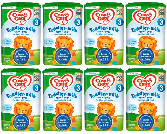 【楽天市場】[800g x 8個セット・1歳から] カウ＆ゲート 乳児用 粉ミルク Cow & Gate 3 Toddler Baby