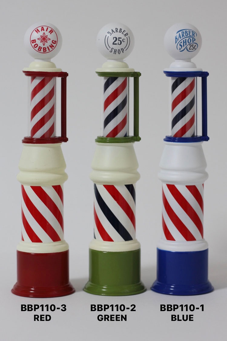 楽天市場 バーバーポール 1 10 Vintage Barber Pole p110 2 Green 床屋 理容 美容室 バーバーショップ お洒落ヘアーサロン ビンテージバーバーサインポール ディスプレイ ミニチュア Royal Knight 東京 Royal Knight Tokyo 楽天市場店