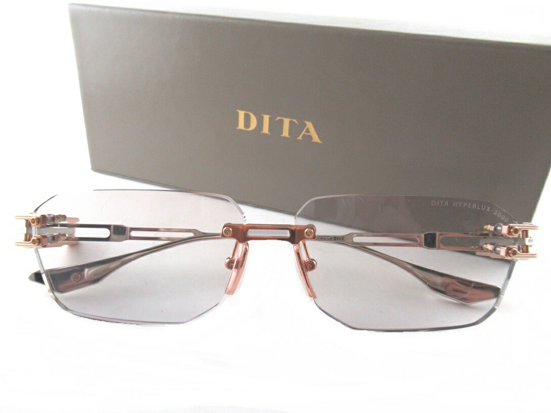 【尖んがり10倍】DITA/ディータHYPERLUX-3000DTX198-A-03眼鏡ひな形すべり出し一風変わった4粍厚UVA/UVB 撥ねのける水晶体刻みつけるのように見目麗しいフチなし リム受け答え最御前上等ラグジュアリーフルチタンメンズ レディース