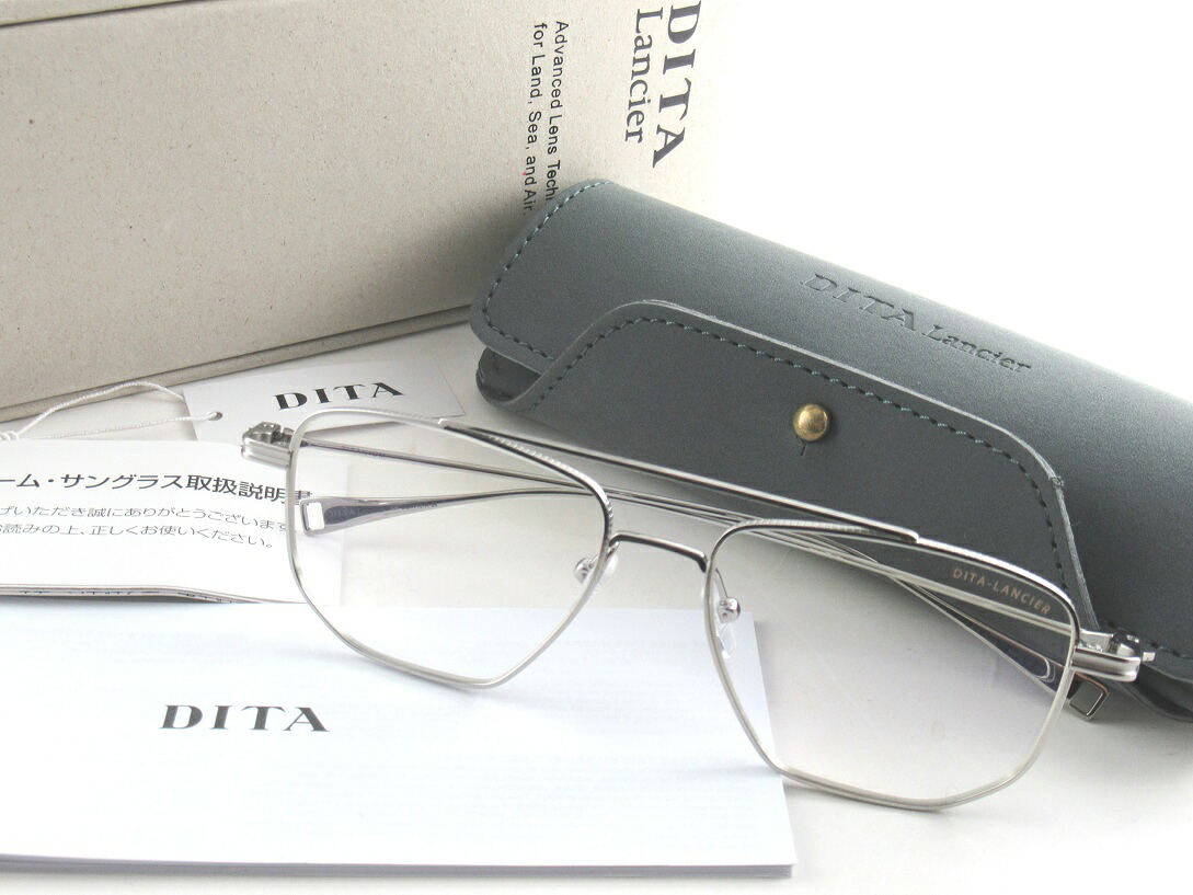【ポイント10倍】DITA/ディータLancier/ランシアーLSA-115 / DLX115-A-05 シャイニーシルバーラグジュアリーTITANIUM超軽量チタン-正規品-ミニマルで洗練されたデザイン 掛け心地抜群 基本レンズ無料｜ＲＯＹＡＬ　ＭＯＯＮ
