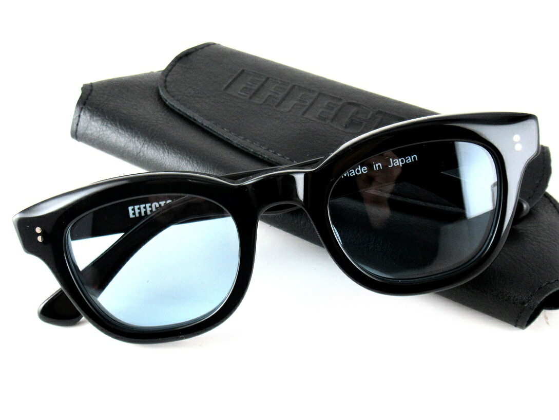 【ポイント5倍】EFFECTOR/エフェクター RASCH BK/BL初期ブルーサングラス紫外線カットライトカラーレンズ仕様メガネフレーム洗練されたウエリントン都会的な存在感2025モデル|ROYAL MOON