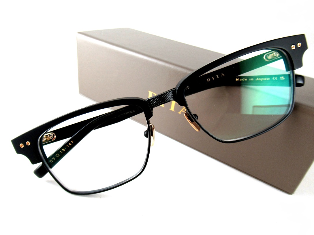 【尖んがり10倍】DITA/ディータSTATESMAN THREEDRX-2064-C-BLK-55-Z眼鏡枠組み-定まり品-一般受け真似形再入荷！サーモントデザイン