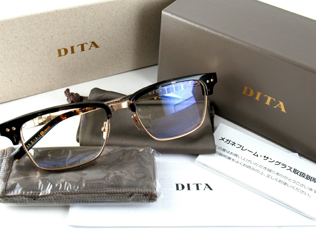 【ポイント10倍】 DITA/ディータ STATESMAN THREE DRX-2064-J-BTR-GLD-55 メガネフレーム -正規品- 人気モデル 2025新色 サーモントデザイン