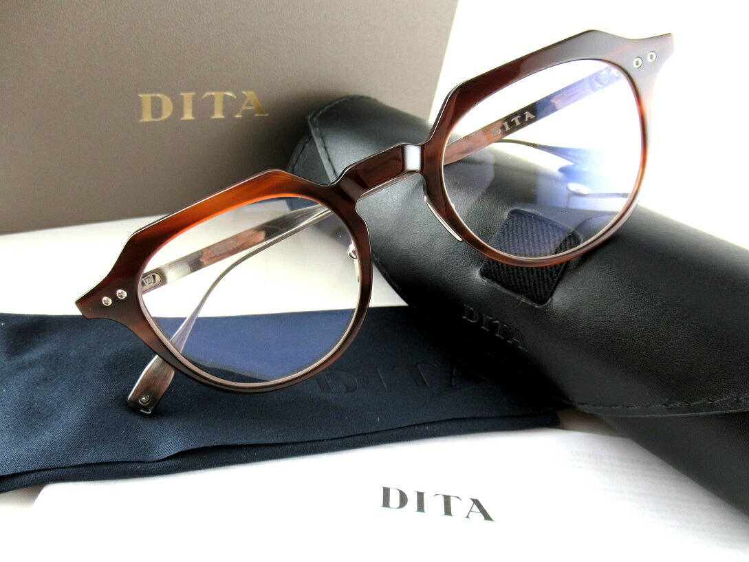 【尖んがり10倍】DITA/ディータOKUDTX419-A-02眼鏡一こま-置き目品-テンプルチタン【根本原理水晶体無料】