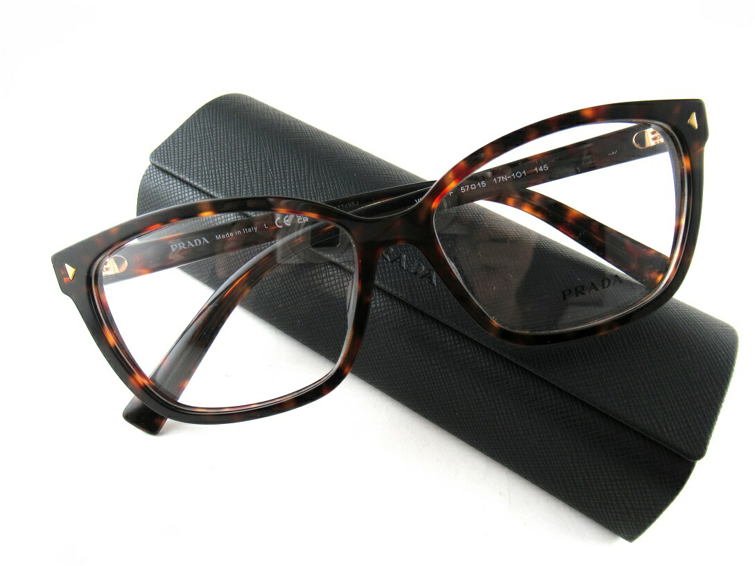 PRADA/プラダVPR 15ZVF 17N101メガネひな形-国内定め事品-メンズ レディースヨーロピアンスタイル磨き上げるされたミニマルロゴ基本原理水晶体無料 人並み外れた通貨価値通貨価値41,140円