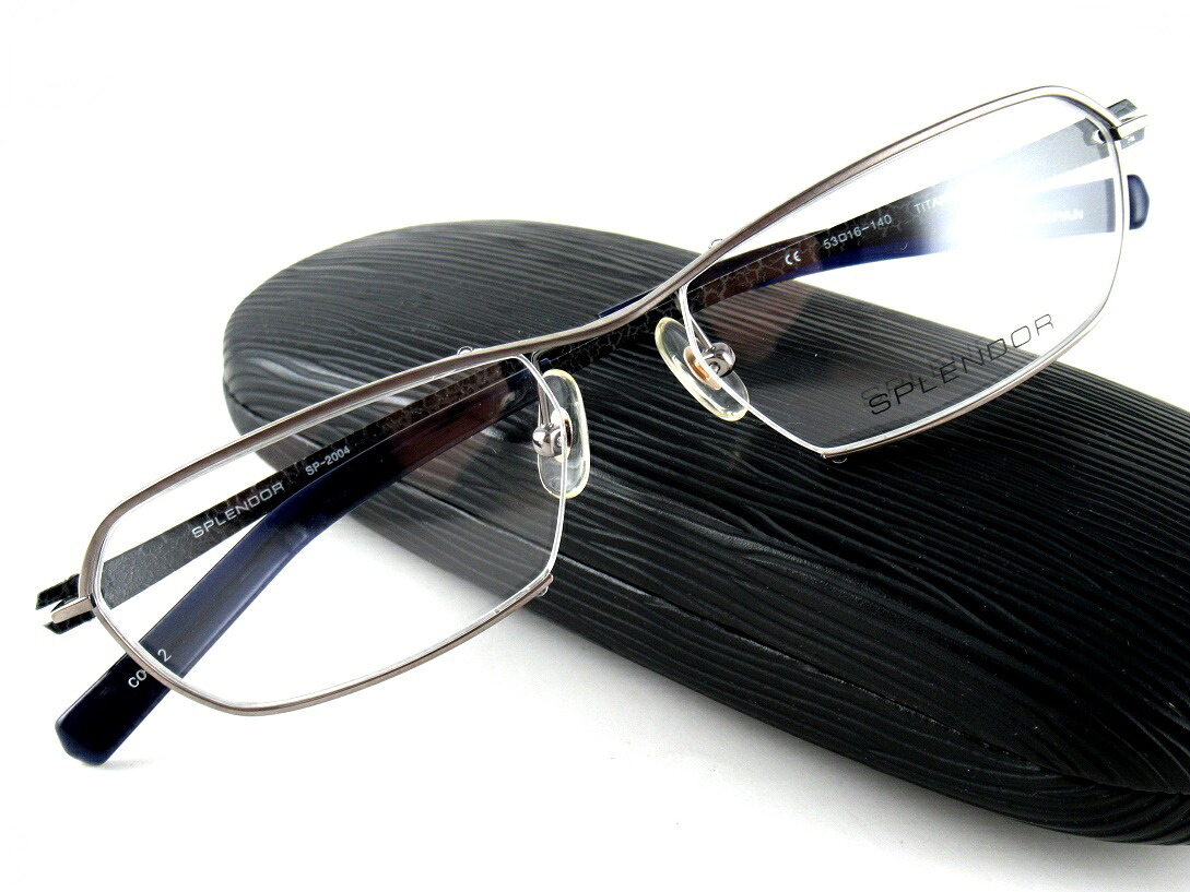 【SALE人並み外れた必要経費】SPLENDOR/スプレンダー SP-2004 C.2日本製TITANIUMメンズフォーマル【基本理念水晶体無料】近眼 老眼 手元用 必要経費30,800円