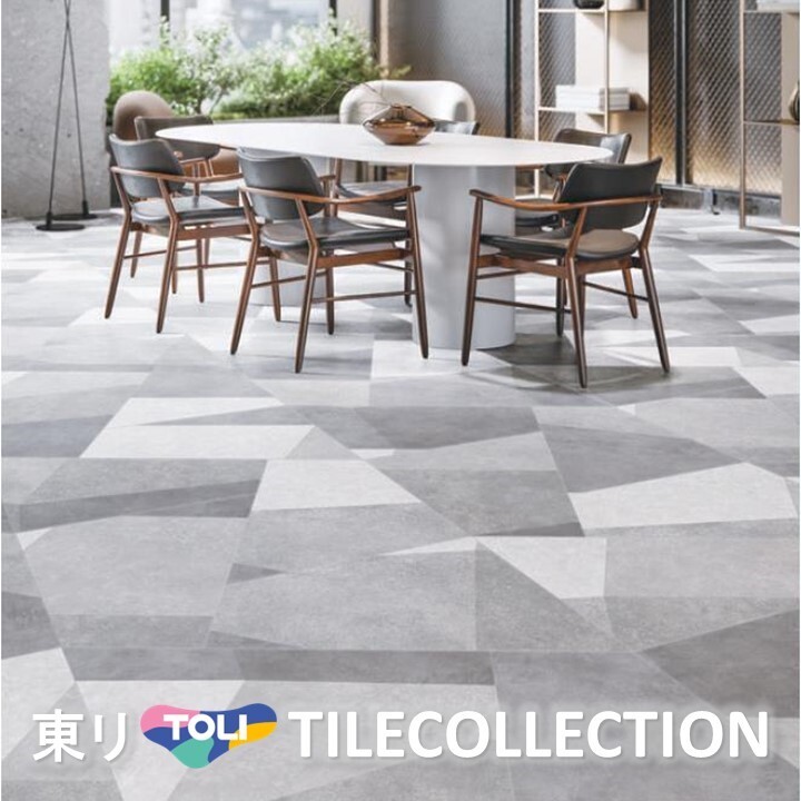 【送料無料】東リ 床材 不等辺四角形 バリアントコンクリート PST3002 フロアタイル TOLI ロイヤルストーン・テトラROYALSTONE【ケース売】
