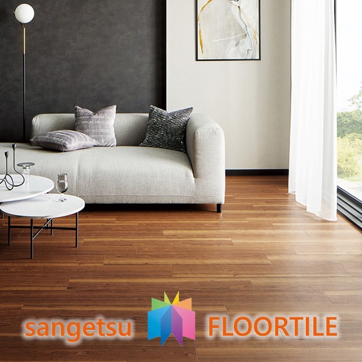 楽天市場】【送料無料】ウッド床材 木目 ブラックチェリー 152.4×914.4