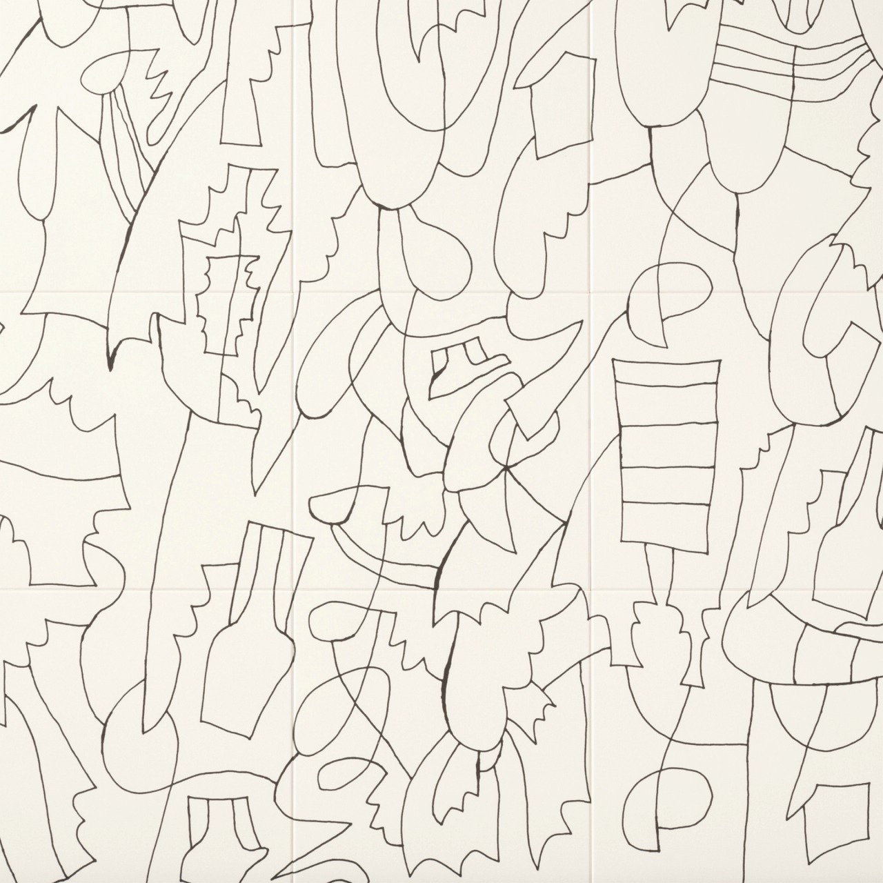 エコカラットプラス セルフ リクシル INAX　ECSF-9090S/51 Art Brut アール・ブリュット 9090セット 実寸法909&times;909&times;厚さ7.2mm タイル建材 吸放湿 ペット 脱臭 湿気 結露 調湿建材 室内 TV壁 施工説明書付き【1セット/ケース】｜ロイヤル建材通販