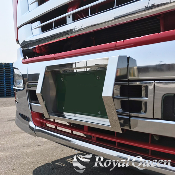 楽天市場】【送料無料】【DX ナンバーフレーム ウロコ柄 大型車用 DX440】トラック デコトラ パーツ トラック用品 ステンレス  RoyalQueen : Royal Queen