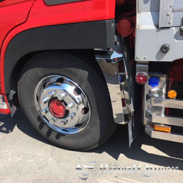 再値下げ、UDTRUCKS クオン ステンレス マッドガード ウロコ柄 期間限定！20％オフセール♪【送料無料】UDTRUCKS UD クオン