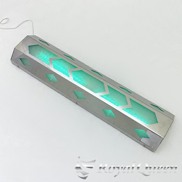 ステンレス菱抜アンドン　ダイヤカットプラ板 LEDテープ新品　半年使用 ステンレス菱抜アンドン ダイヤカットプラ板 LEDテープ新品 半年