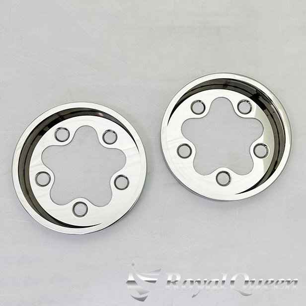 楽天市場】【送料無料】【ホイールステップ 鏡面 新ISO方式 8穴 19.5