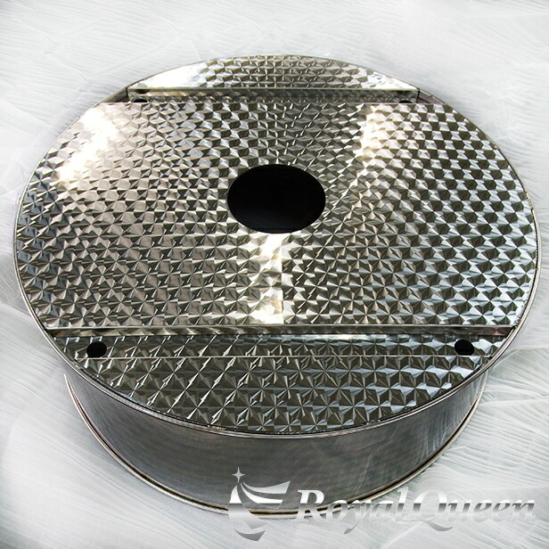 デコトラ 17.5用オリジナルステンレスハブカバー 送料無料】【汎用 スペア タイヤカバー 小型 2t 600mm