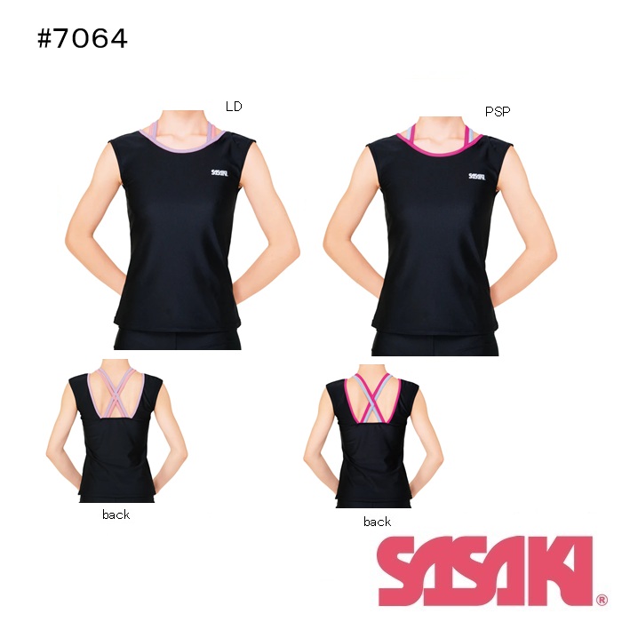 【2026新商品】新体操　ササキスポーツ　ショートフレンチトップ　#7064 SASAKI