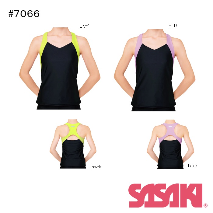 【2026 新商品】新体操　ササキスポーツ　クロスバックトップ　#7066 SASAKI