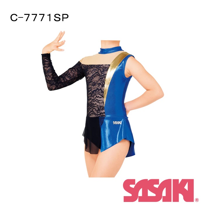 【2026 新商品】新体操　ササキ/SASAKI R.G.イージーオーダーレオタード C-7771SP 1枚から購入可能　オーダーコンポ　スカート付きレオタード