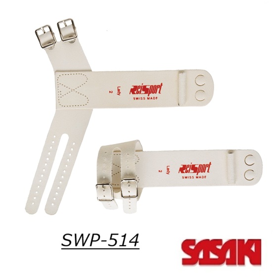 【2026 新商品】体操　スイス製　レディーススーパープロテクター　段違い平行棒用２ツ穴 SWP-514　SASAKI　ササキスポーツ　牛皮革