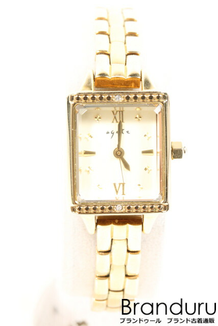 楽天市場 新入荷 アガットagete Ana限定 スクエアフェイスウォッチ Lwwo99021 中古 5400円以上のご購入で送料無料 ブランドゥール ブランド古着通販