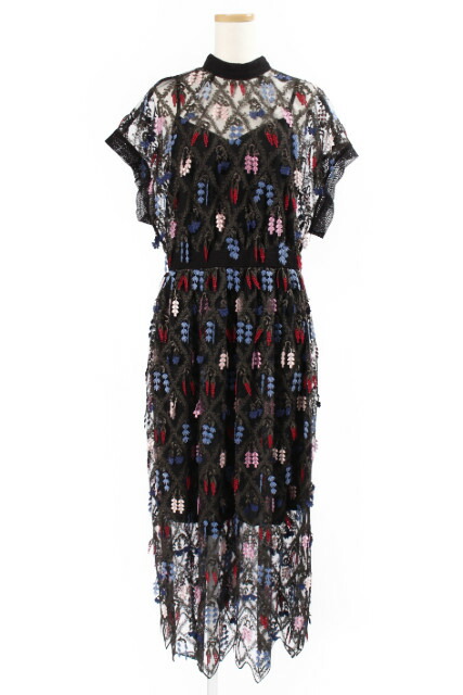 楽天市場 新入荷 Lokithoロキト 18ssフリンジ花刺繍チュールレースワンピース Lopp Pp 中古 5400円以上のご購入で送料無料 ブランドゥール ブランド古着通販