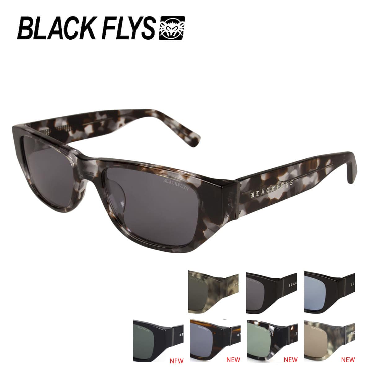 BLACK FLYS ブラックフライ サングラス FLY DUSTER POLARAIZED BF-14507 53サイズ　フライダスター 偏光レンズ 90s 西海岸 サーフ ストリート バイカー 国内正規品 送料無料 アイワン秋葉原