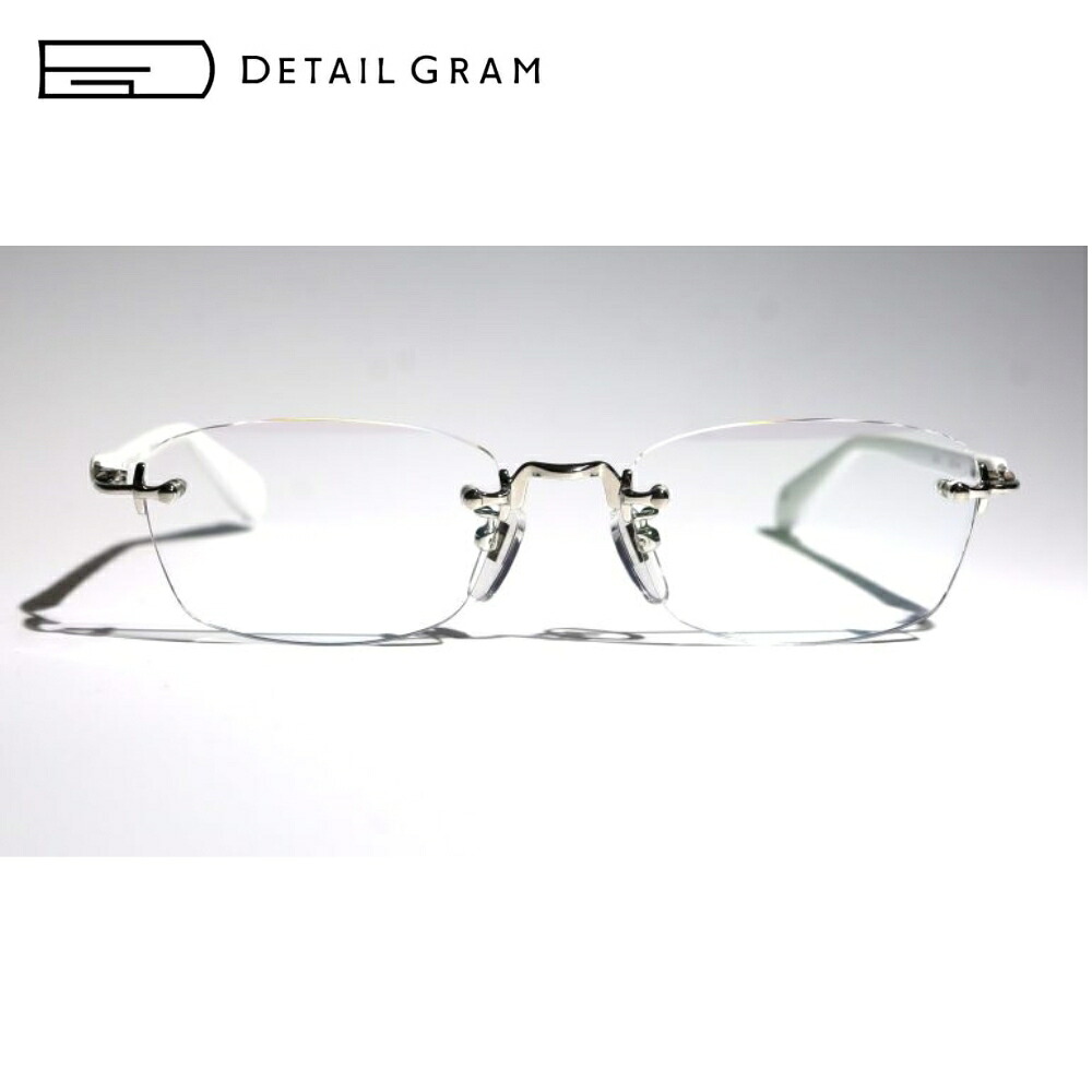 DETAIL GRAM ディテールグラム DG0027 52サイズ メガネ 度付き対応 リムレス 縁なし 日本製 アセテート チタン ツーポイント 送料無料 Made in Japan アイワン秋葉原 眼鏡 メガネフレーム メンズ レディース｜RPGeyewear秋葉原