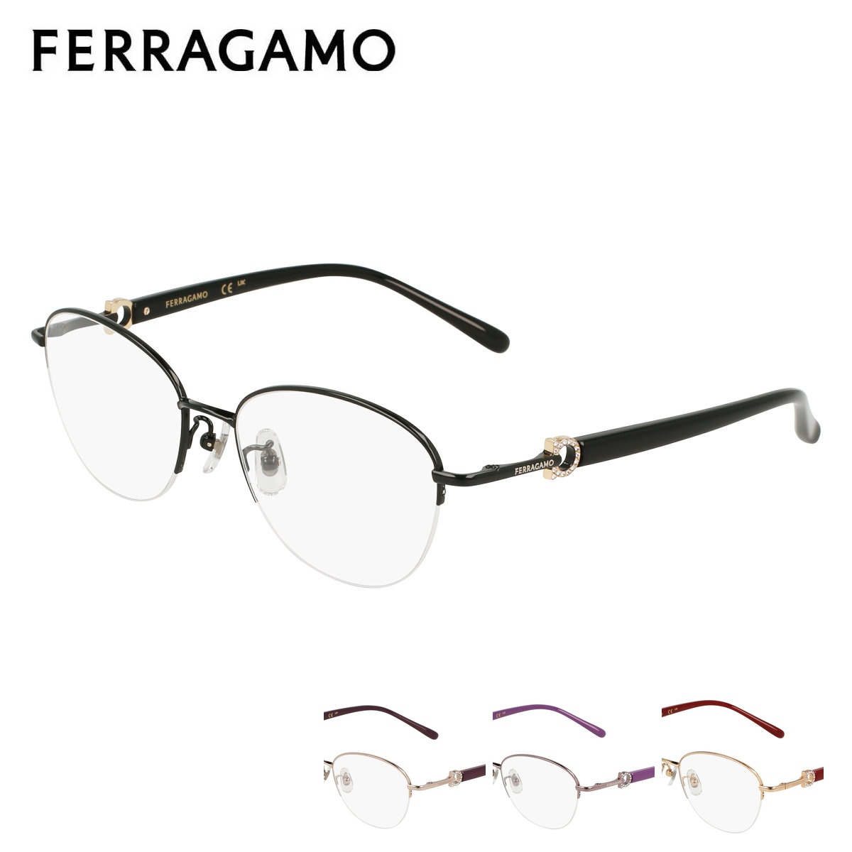FERRAGAMO SF2589RLB フェラガモ メガネ フレーム メンズ レディース 男女兼用 眼鏡フレーム メガネフレーム ブランド 度あり 度なし 度付き アイワン秋葉原