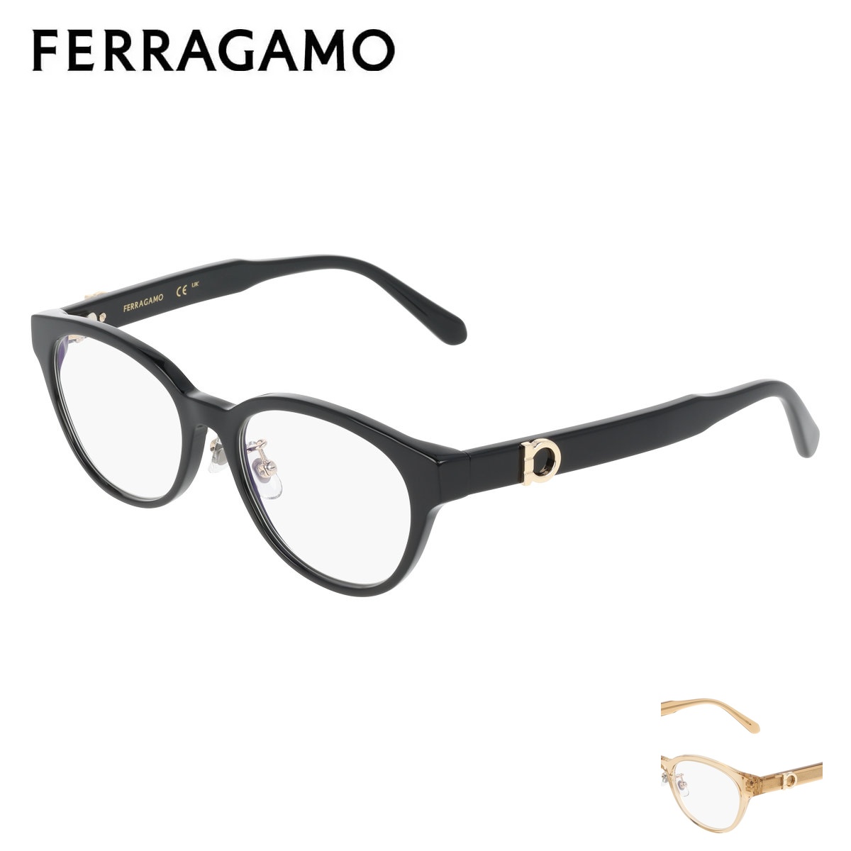 FERRAGAMO 空想科学小説3036ELB フェラガモ 眼鏡 ひな形 メンズ レディース 男女兼用 メガネひな形 眼鏡ひな形 ブランド名 度あり 度なし 度付き添い人 アイワン秋葉原