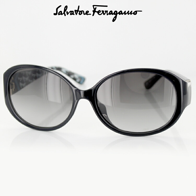 サングラス フェラガモ SF683SA 001 57サイズ オーバル ソリッドブラック レディース 女性用 Salvatore Ferragamo UVカット 紫外線カット 日よけ アイウェア カジュアル おしゃれ ビーチグッズ 夏 リゾート 国内正規品 イタリア製 送料無料 アイワン秋葉原