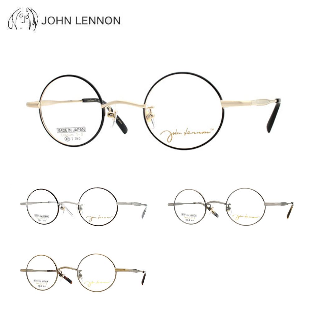 メガネフレーム ジョンレノン JL-1134 42サイズ 眼鏡 ラウンドフルリム JOHN LENNON チタン クラシカル レトロ アンティーク メンズ 紳士 めがね 度付き対応可 送料無料 日本製 正規品 アイワン秋葉原|RPGeyewear秋葉原