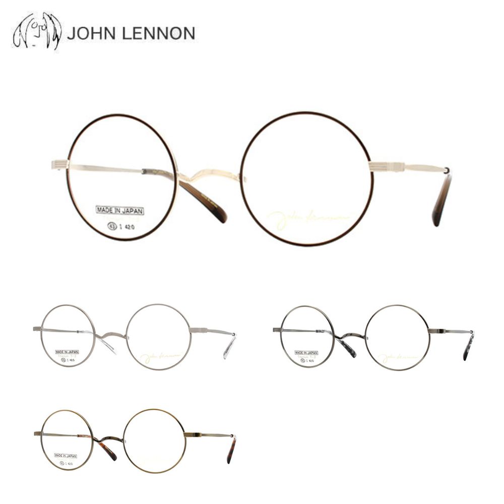 メガネフレーム ジョンレノン JL-1143 43サイズ 眼鏡 ラウンドフルリム JOHN LENNON チタン クラシカル レトロ アンティーク メンズ 紳士 めがね 度付き対応可 送料無料 日本製 正規品 アイワン秋葉原｜RPGeyewear秋葉原
