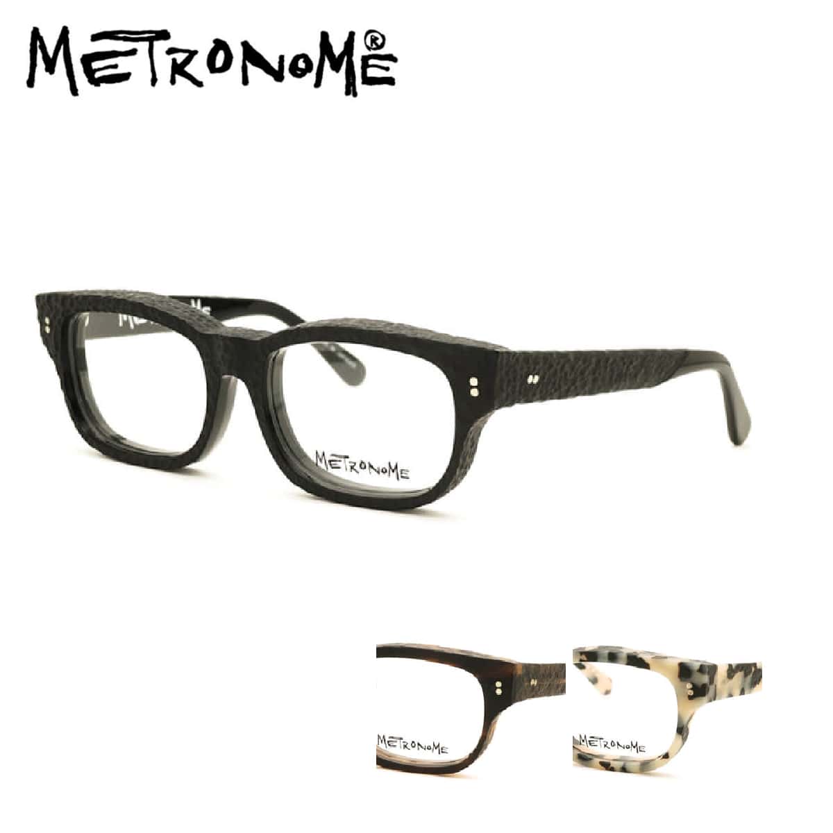 メトロノーム デザイン Distortion melancholia [METRONOME] MTJP103 54サイズ 歪みメランコリア めがね フレーム ウェリントン フルリム アセテート おしゃれ 男性用 女性 メンズ レディース ダテ デモレンズ METRONOME 化石加工 送料無料 母の日 アイワン秋葉原