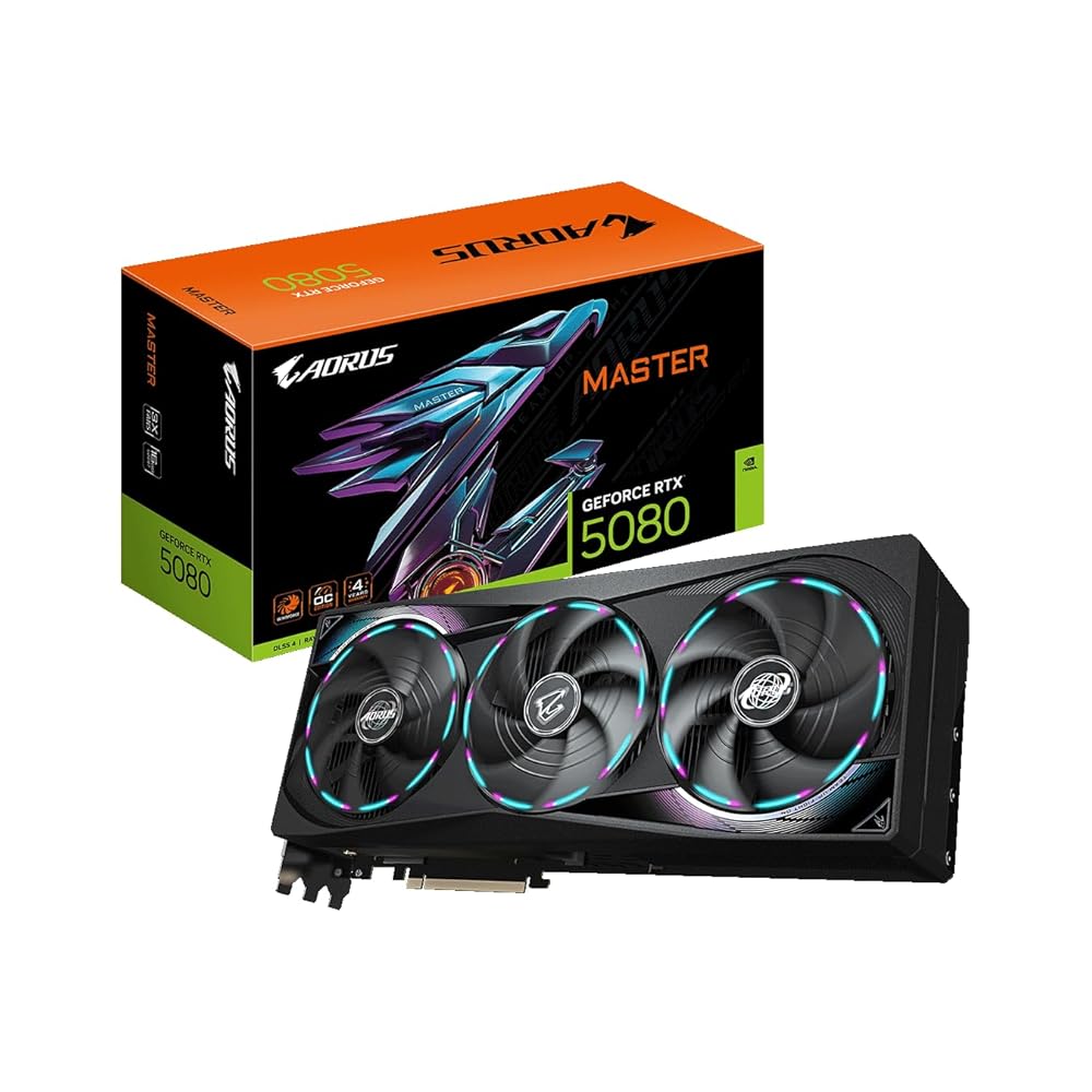 GIGABYTE NVIDIA Geforce RTX5080 積み上げる グラフィックゲーム盤 GDDR7 16GB ギガ働き口 【国内定め事代わりになる店品】 GV-N5080AORUS M-16GD
