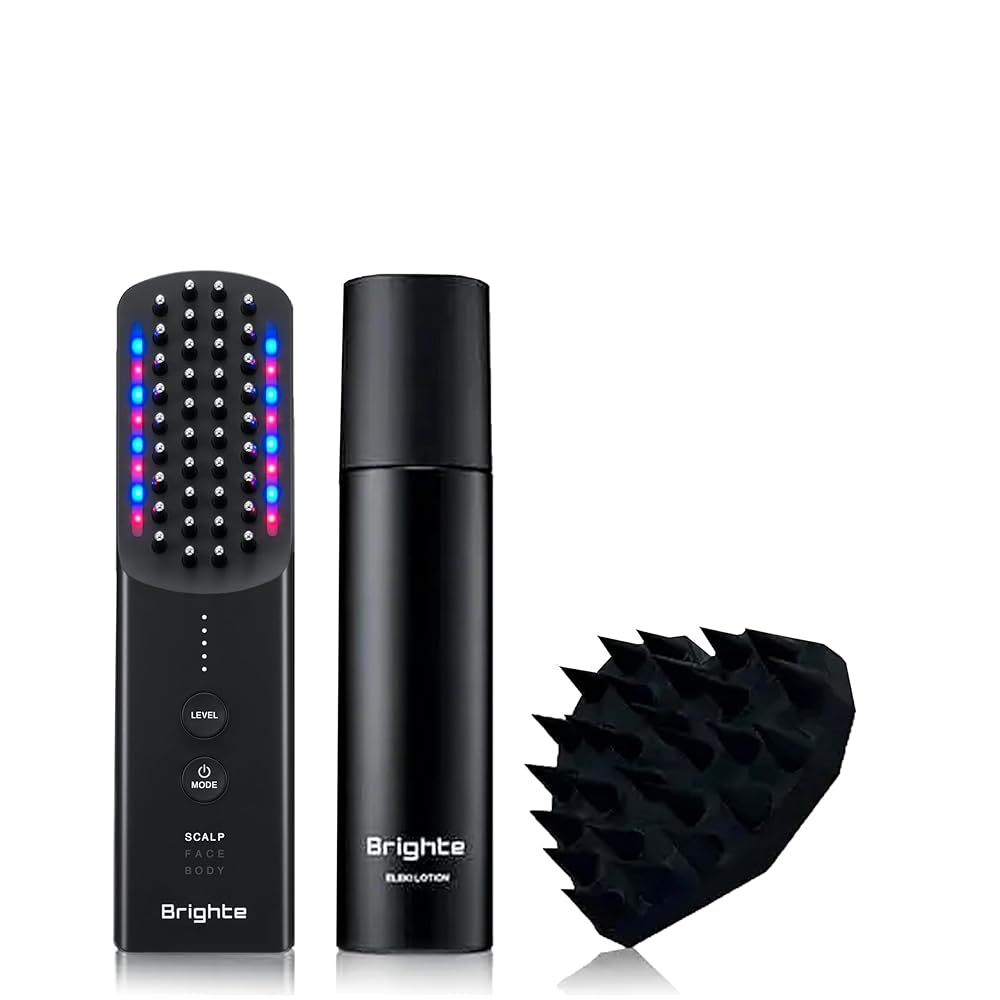 Brighte ブライト ELEKI BRUSH+ エレキブラシ 専用化粧水 スカルプブラシ セット 美顔器 EMS RF リフトアップ スキンケア