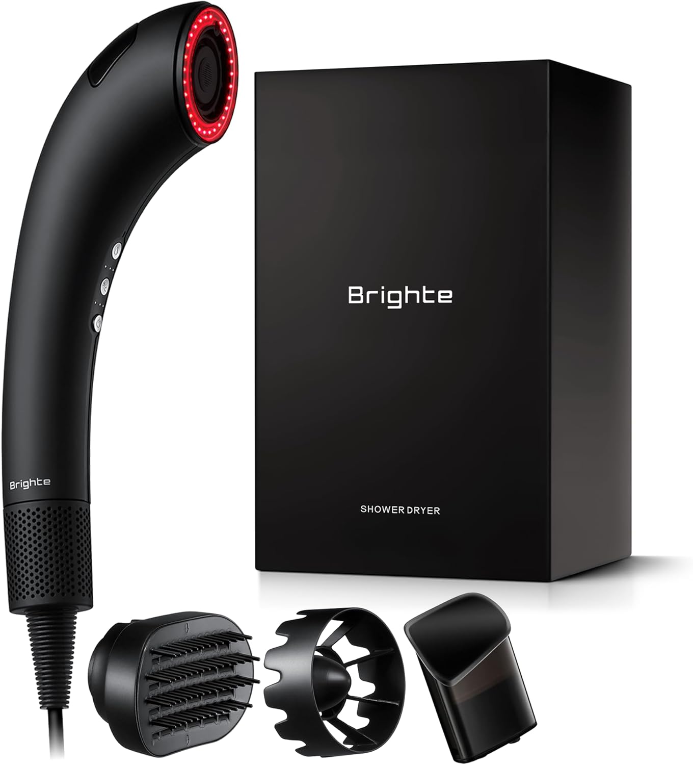 Brighte ブライト SHOWER DRYER シャワードライヤー 大風量 速乾 ナノミスト搭載 軽量 ヘアドライヤー