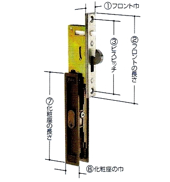 楽天市場 新日軽 宝珠用鍵 引き違い錠 Kh 105 鍵の卸売センター 楽天市場店