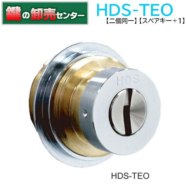 [二個同一]【スペア＋1本】HDS(HDH) TE0シリンダー 日中製作所 SEPA,セパ