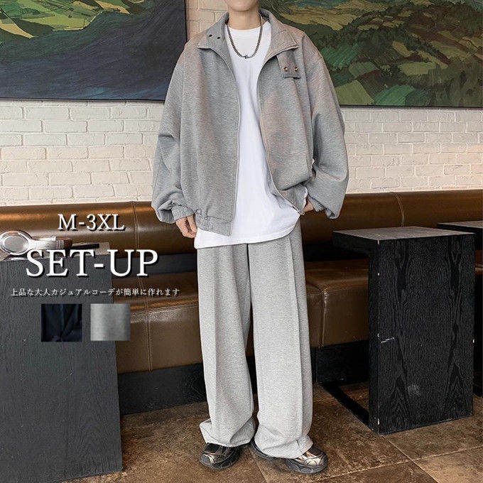 グレー SECRET パーカー スウェットパンツ セット M SEN TOKYO ジャージ ショートパーカースウェットセットアップ