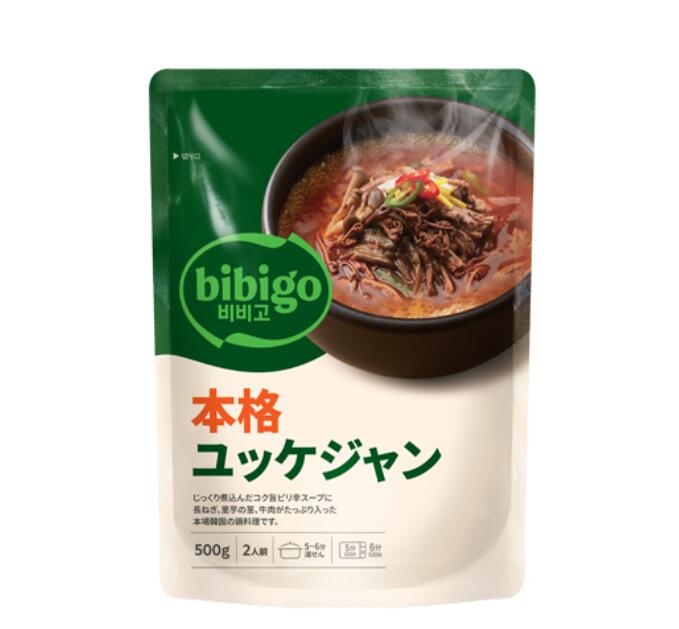 BIBIGO 本格ユッケジャン 500g×18袋 スープ 韓国食品 韓国食材 鍋の素 チゲ レトルト クッパ ビビゴ 韓国料理 送料無料 大容量 簡単調理 まとめ買い 6,329円